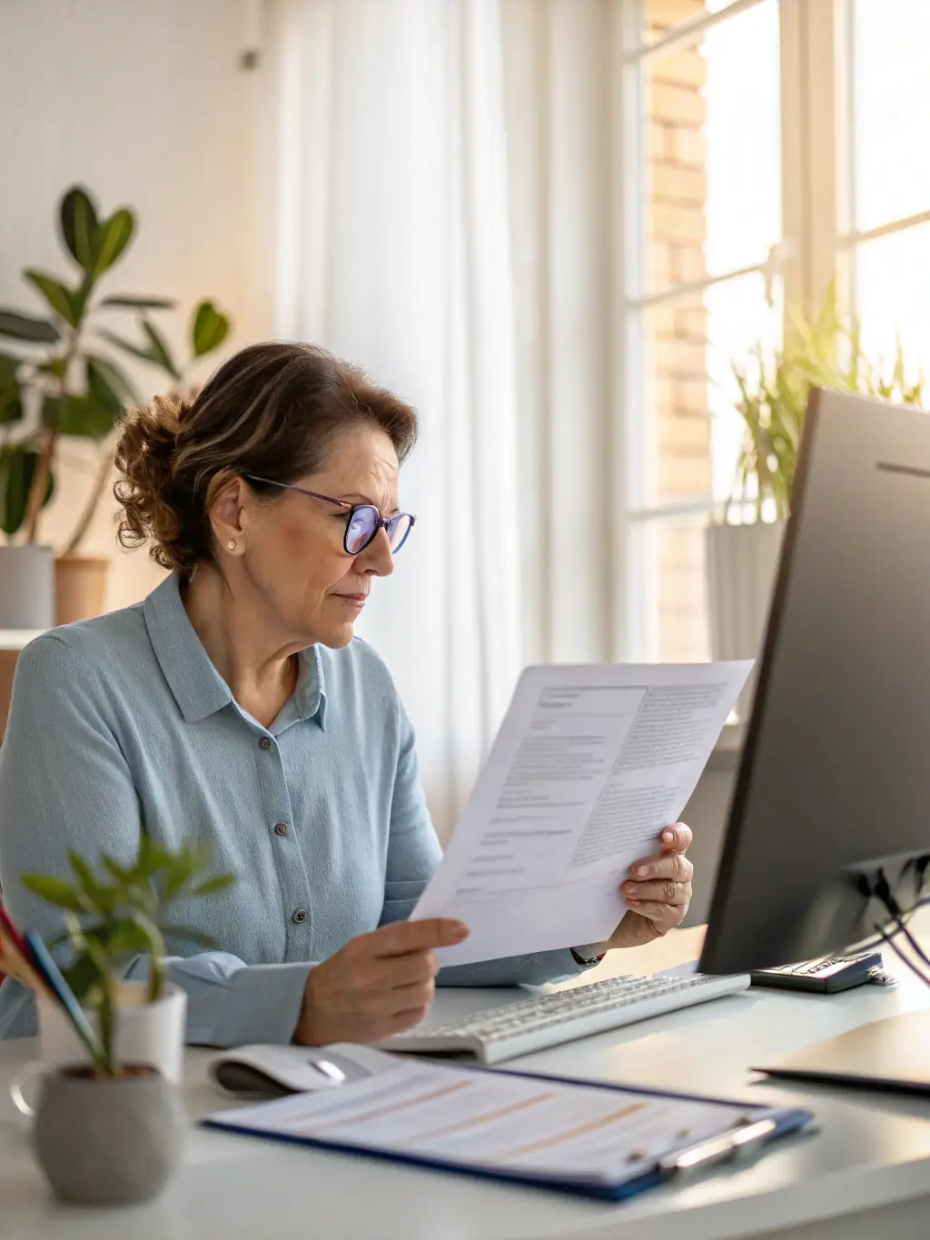 A photograph of a 4WardMiles HR staff member conducting a thorough background check on a potential employee, highlighting the company's commitment to security and reliability.